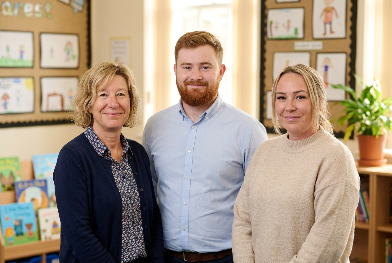 Year 1 staff team together
